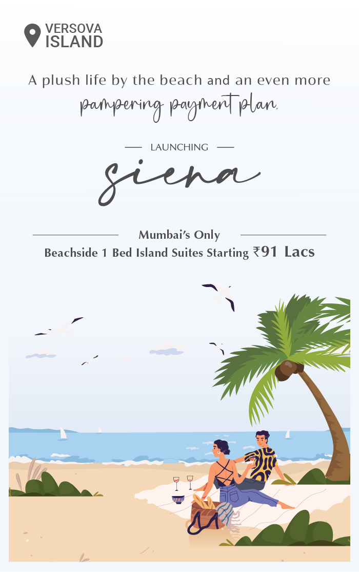 Mumbai's first beachside 1 & 2 BHK Island suites starting at Rs 64.99 Lacs+ Versova Island